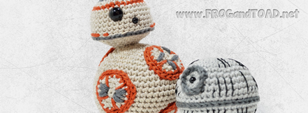 BB8 & Etoile de la Mort / Death Star - Amigurumi Crochet - FROGandTOAD Créations